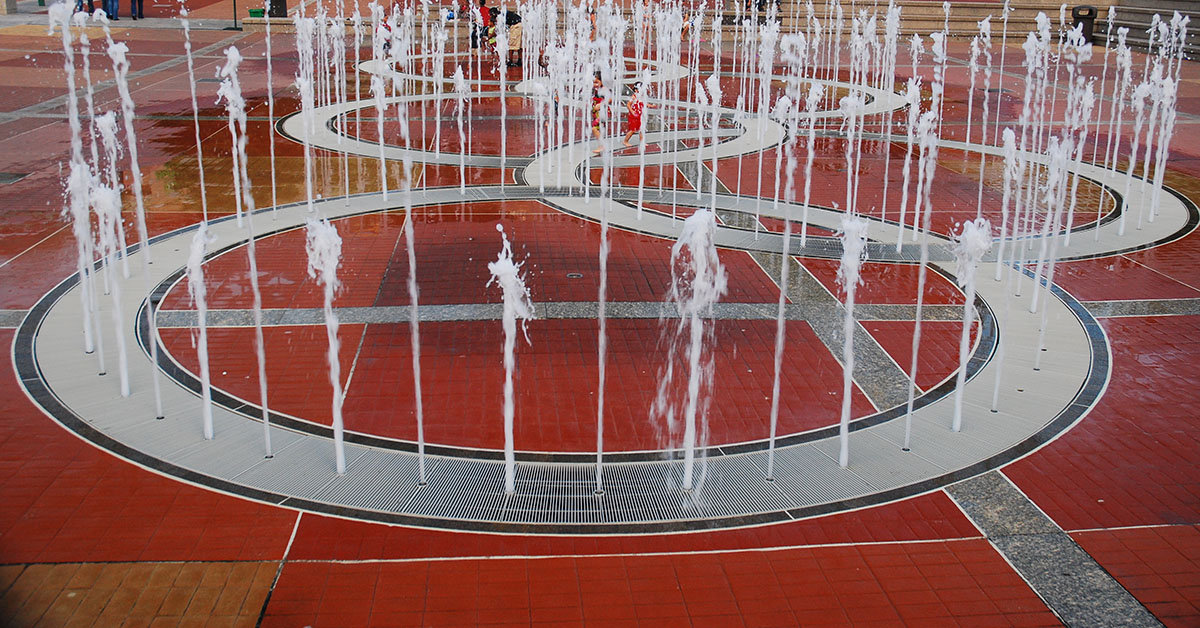 A fountain featured at the 1996 Olympics in Atlanta, Georgia, U.S.