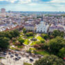An aerial photo of Jackson Square in New Orleans, Louisiana, U.S.