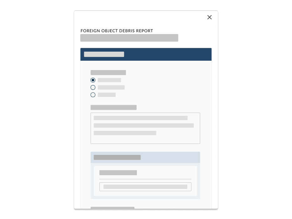 Foreign Object Debris (FOD) Program Software for Airports